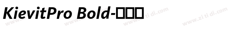 KievitPro Bold字体转换
